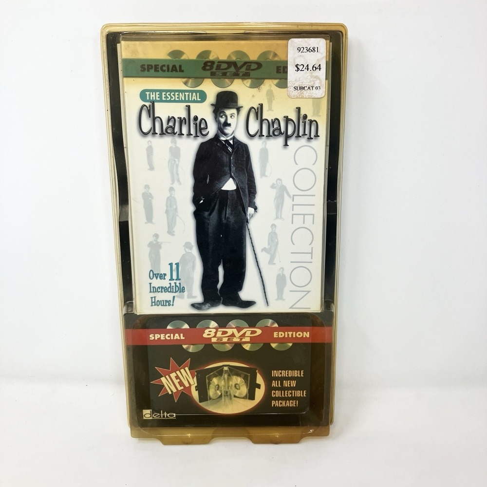 The Essential Charlie Chaplin - 8 Disc Set (DVD, 2003, 8-Disc Set) New